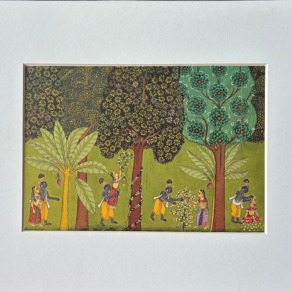 NWT ART PRINT: Garden Cosmos, The Royal Paintings of Jodhpur